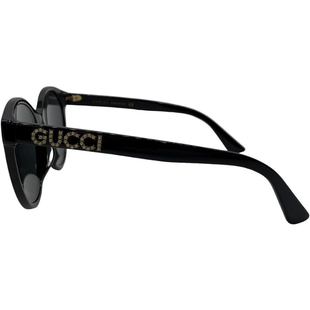Authentic GUCCI Line Stone Sunglasses GG0419SA Black Resin #36634430 - Picture 3 of 12